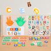 Kids Magnetic Alphabet Montessori-Inspired Preschool Toys Finger Operations ABC Spelling Game Toddler Learning Early Educational