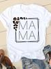 Сладкая Любовь Мама Мамочка Мода Уличная Одежда Девочки Футболки Харадзюку Одежда Короткий Рукав Летние Футболки Повседневные Женские Топы с Круглым Вырезом