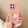 Чехол для телефона OPPO Realme 11 4G Милые Цветочные Буквы Матовый Жидкий Силикон Задняя Крышка Для Realme11 4G Ударопрочный Ультратонкий Корпус