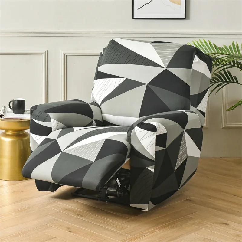 1 2 3 Seater Recliner Sofa Cover Stretch  Chair Cover Elastic Sofa Slipcovers for Living Room Armchair Furniture Covers