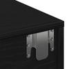 Wall Mounted Shelf with Drawers Black 60 x 26.5 x 15 cm Particleboard