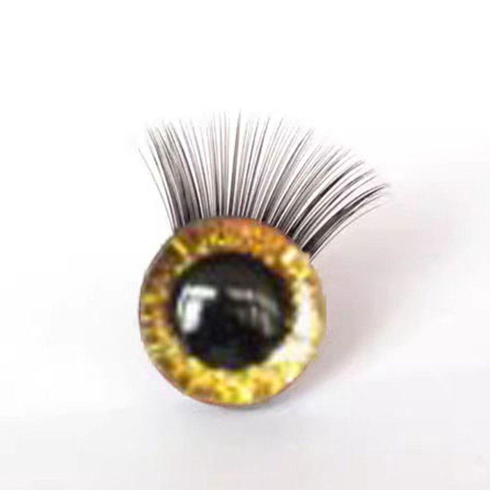 10 Colors Glitter Crystal Eyes 12mm Eyes with Eyelash New Bear Animal Eyes Doll Accessories