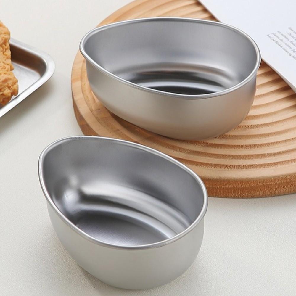 3pcs Easy Clean Steamed Egg Bowl Stainless Steel Steaming Tray Steaming Plate Kitchen Cooking