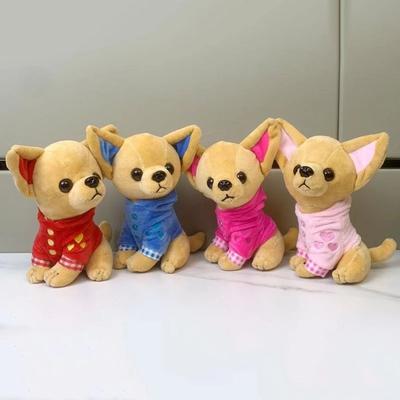 Игрушки-симуляторы чихуахуа из плюша, мягкие игрушки, украшение для комнаты, плюшевые игрушки-щенки, плюшевая подушка 18 см, мягкая игрушка-собака, для мальчиков и девочек