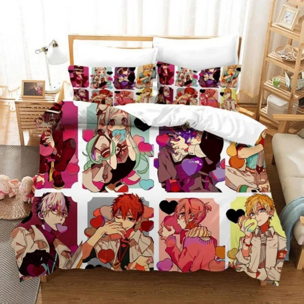Toilet-bound Hanako-kun Bedding Set Japanese Anime Duvet Cover Set Single Queen Full King Twin Size Boys Teens Duvet Cover