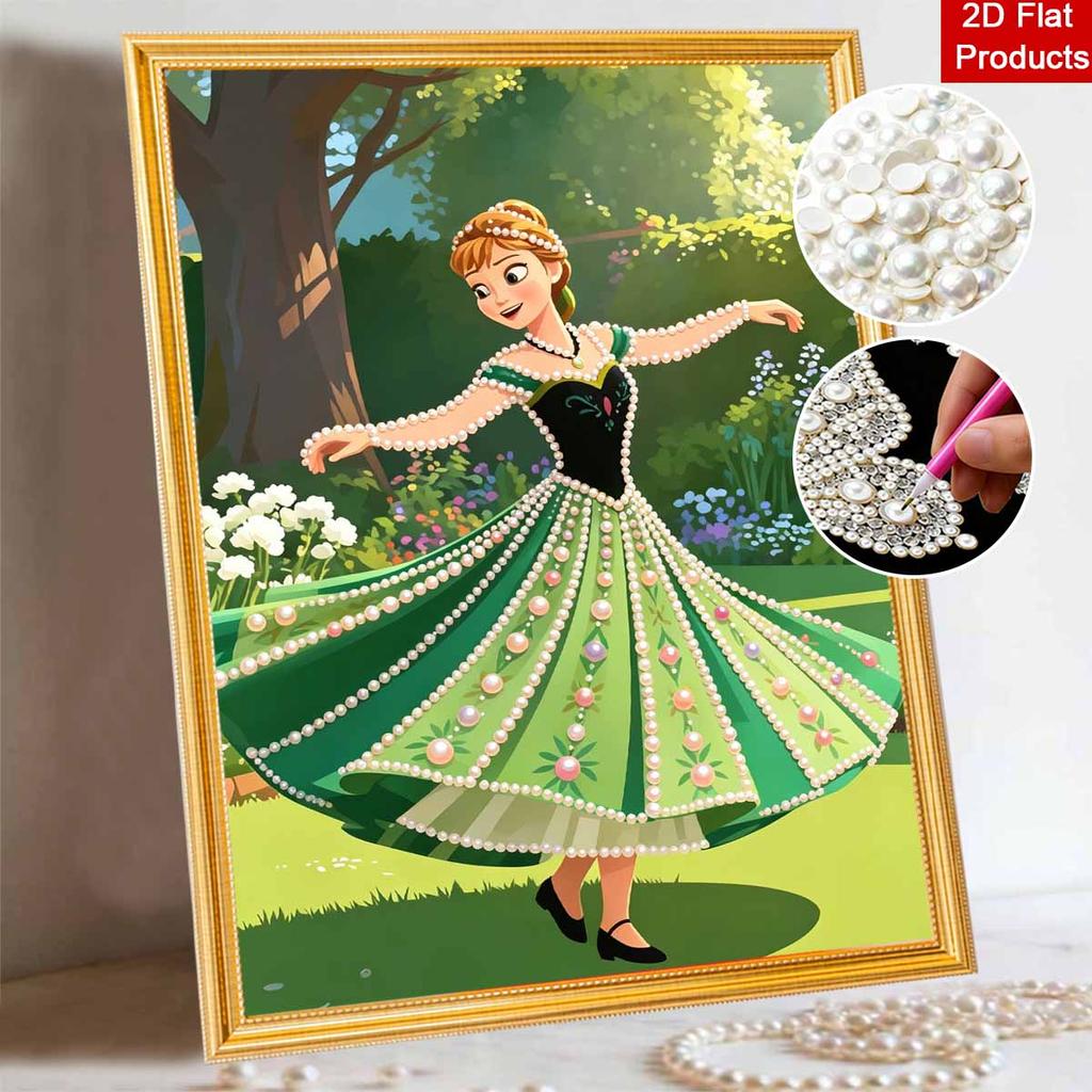 Disney Жемчужное искусство Моана Анна DIY Ручная работа Жемчуг Драгоценные камни Набор для рисования Специальные формы Декор для стен дома Поделки