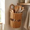 Rustic Style Wall Mounted Storage Basket Handwoven Fruit Vegetable Basket  Home Decoration