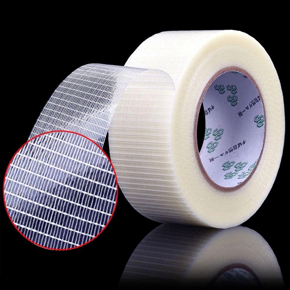 Mesh Tape Single-Sided Grid Fiber Tape Reinforced Tape Glass Fiber Tape Adhesive Tape
