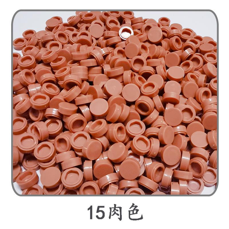 1000 шт./лот Плитка 1x1 Круглая 98138 Специальный Кирпичик MOC Строительный Блок Мелкие Частицы Кирпичики Детали Совместимые с 98138 LOGO Игрушки