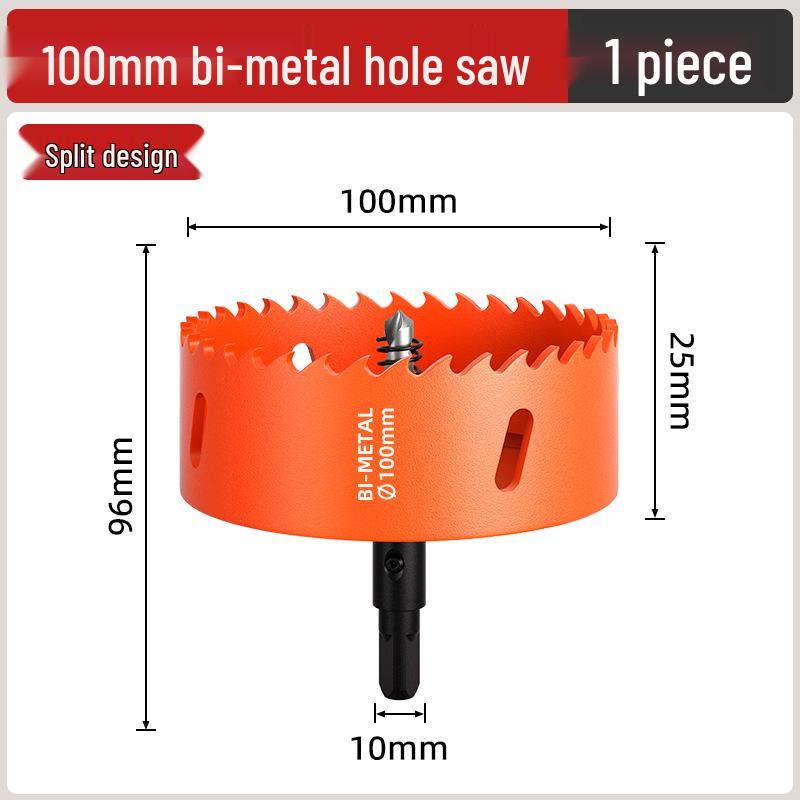 Биметаллическая коронка для деревообработки: Сверло для дерева, гипсокартона, металла, пластика и ПВХ - 75 мм расширитель отверстий для точечных светильников.