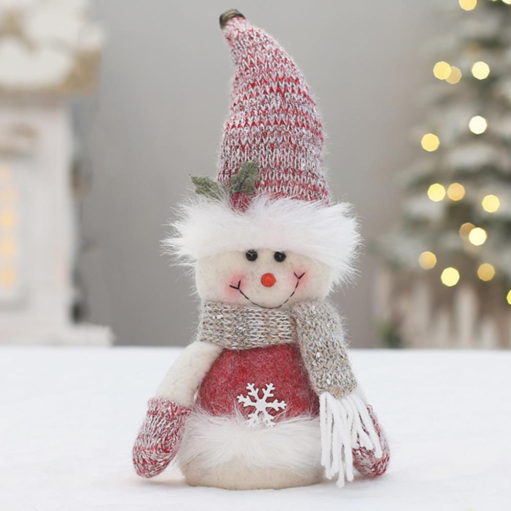 Elk Deer Santa Claus Doll Decor Red Merry Christmas Decorations Party Festival Favors