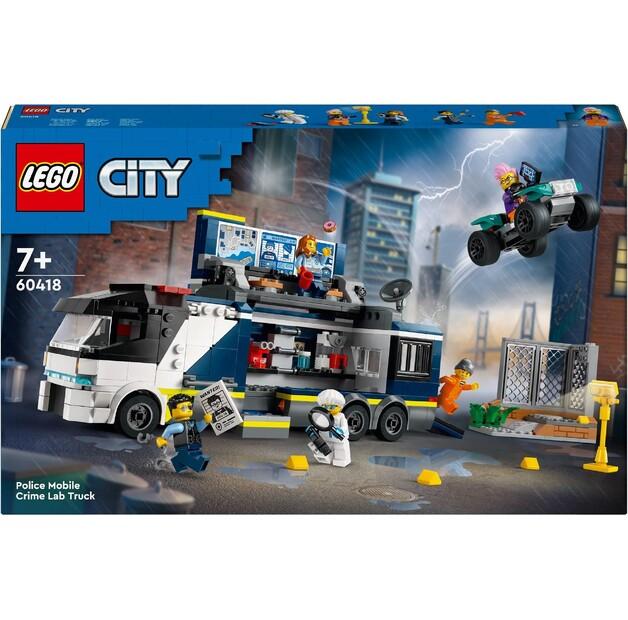 LEGO City 60418 Полицейский грузовик криминалистической лаборатории