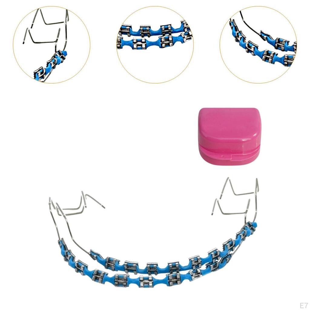 Временное украшение для зубов Сделай сам Цветная цепочка для брекетов для подростков и детей