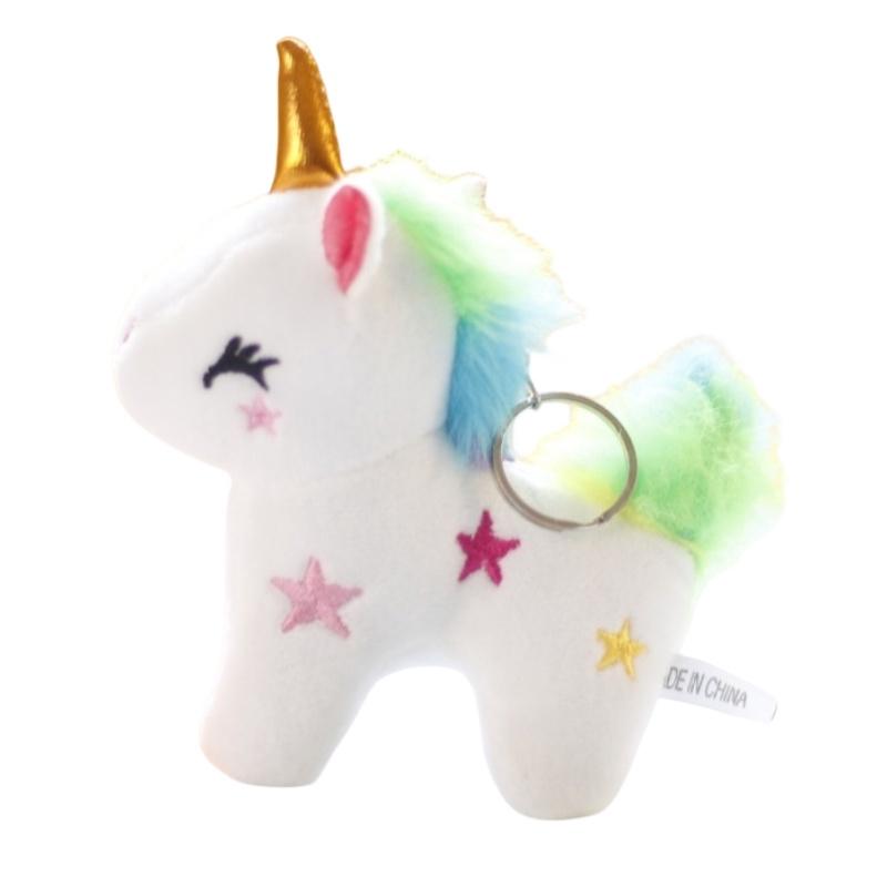 Милый плюшевый брелок в виде радужного единорога оптом, подвеска в виде мягкой игрушки для сумок для девочек