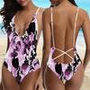 Hot Selling and Popular Women's Fashionable Leaf Printed Camisole with Backless Swimsuit
