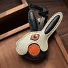 Original Design Rabbit Rabbit Leather Car Key Bag Pendant Handmade Personalized Niche Trendy Girl Key Chain