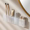 Updated Multi-function Self-adhesive Wall Mount Pen Pencil Holder for Markers Makeup Tools Storage Box Desktop Stationery Organizer