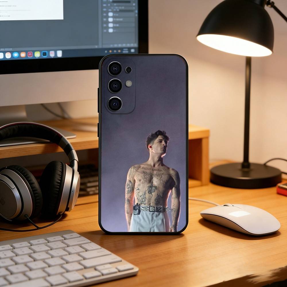 Чехол для телефона M-Maneskin Дамиано Давид Черный Силиконовый Мягкий Для Samsung S25, S24, S21, S22, S23, S30, Ultra, S20, Plus, Fe, Lite