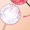 Ancient Round Hand Fan Chinese Style Embroidery Fan Decorative Fans Dance Silk Fan  for Hanfu