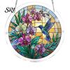 Unique Acrylic Puzzle Pieces Jigsaw Suncatcher Stained Glass Window Hanging Ornament DIY Puzzles Sun Catcher Panel for Home Decor Gifts Mom Friends