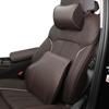 Роскошная кожаная автомобильная подушка для шеи с логотипом Mercedes Benz, аксессуары для интерьера, поясничные подушки, подушка для спинки сиденья, подголовник, автоаксессуары
