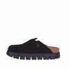 Birkenstock Papillio by Boston Массивные Замшевые Кожаные Сабо Размер 37 1028317 и 1028402, (24,0 см), Узкий, Черный,