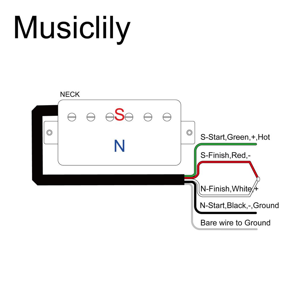 Musiclily Pro Alnico 5 Covered Humbucker Neck Pickup для электрогитары LP Black LP-CMHA 7.5K