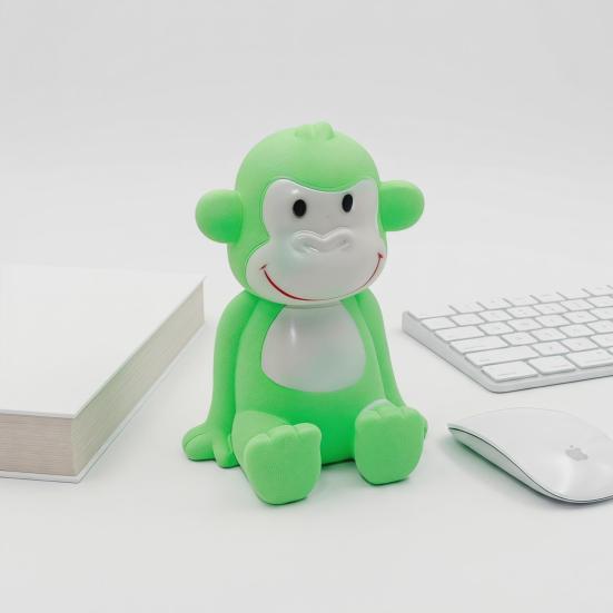 Squeaky Monkey Squeeze Toy with Realistic Sound Soft TPR Fidget for Stress Relief Cute Animal-Shaped Decompression Gadget for Kids Adults