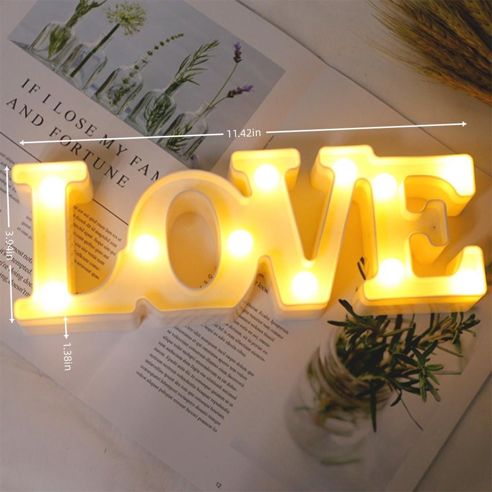 Xiaomi 1PC Creative LED Shaped Night Light, Powered by a Battery Box (Excluding Batteries), Suitable for Photography, and Party Decor