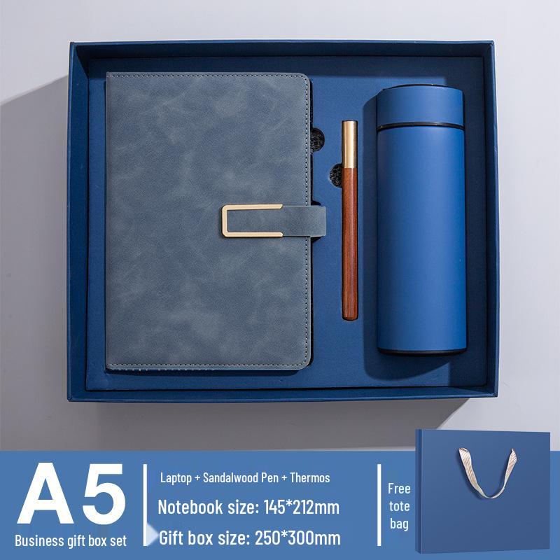 National Trend High-End Customizable Gift Box: Logo-Printed Commemorative Notebook and Diary Set