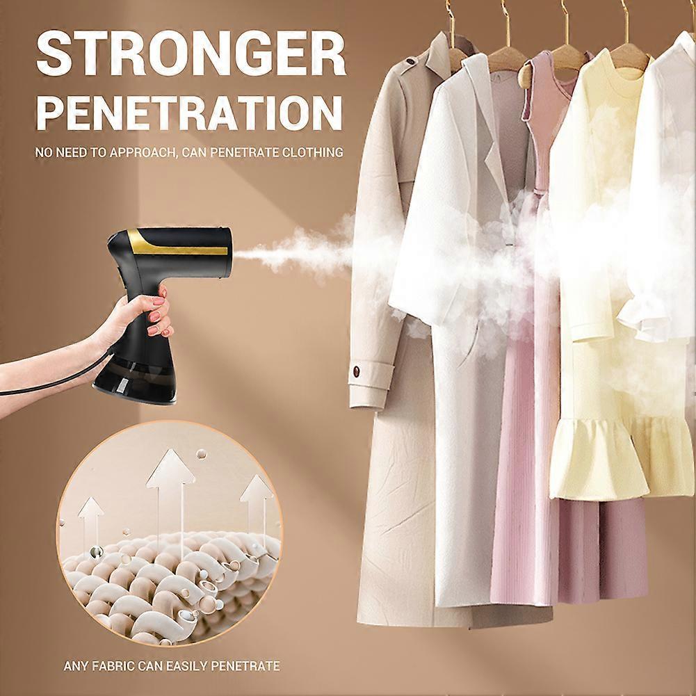 1500W Portable Garment Steamer 2-in-1 Wrinkle Remover Iron for Home Travel RV