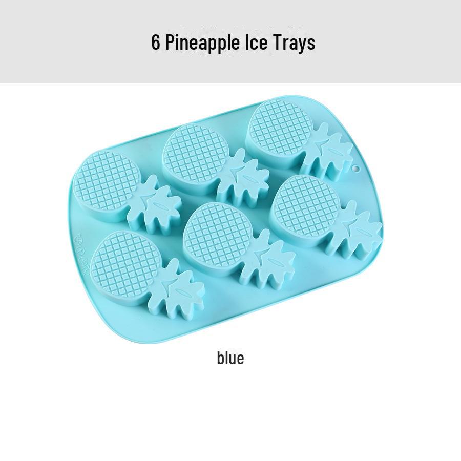 Силиконовая форма для льда своими руками с фруктовыми фигурками: Клубника, Арбуз, Ананас