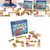 Dinosaur Stacking Puzzle Board For Kids Cognitive Play With Wooden Material