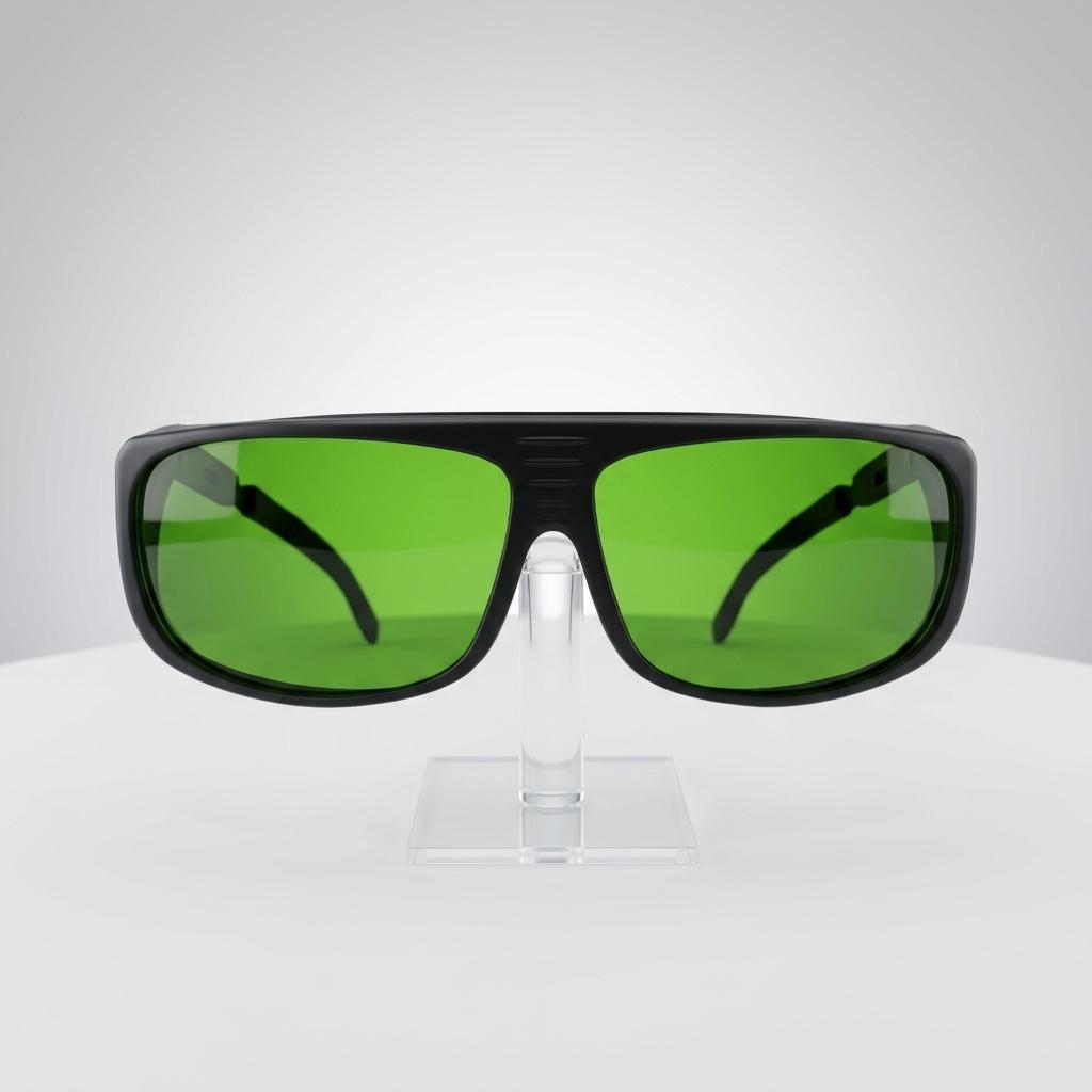 750-850nm OD6+ 850-1100nm OD8+ IR Laser Safety Glasses with Silicone Frame for Eye Protection