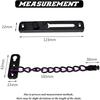 Security Door Chain Lock Sturdy Door Lock Latch for Inside Door Stainless Steel Hotel Door Lock with Spring Button Door Locks for Kids Safety
