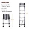Multi-Functional Aluminum Telescopic Ladder - Herringbone Design, Foldable, Thickened for Household and Large Joint Decoration.