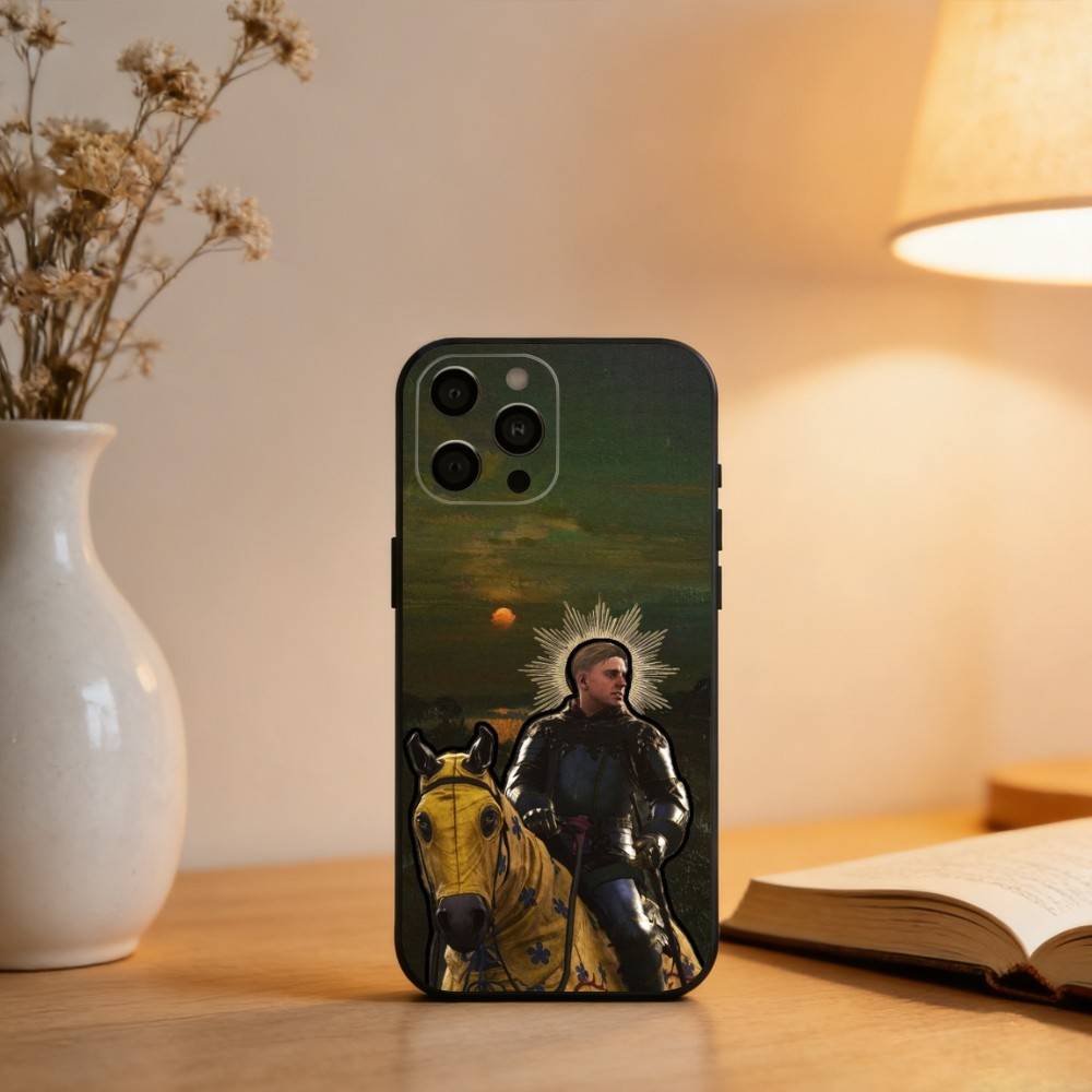 KCD Kingdom Come Deliverance Phone Case For iPhone 17,16,15,14,13,12,11 Plus,Pro Max,XS,Soft Silicone Black Cover