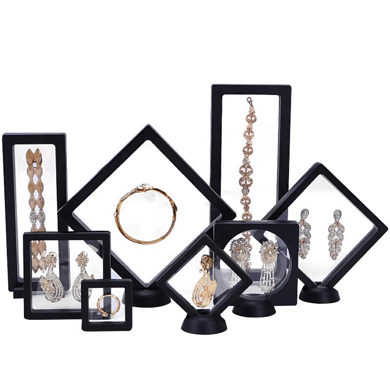 Прозрачная полиэтиленовая пленка Коробка для демонстрации и хранения ювелирных изделий - Органайзер для колец и значков с защитой от окисления