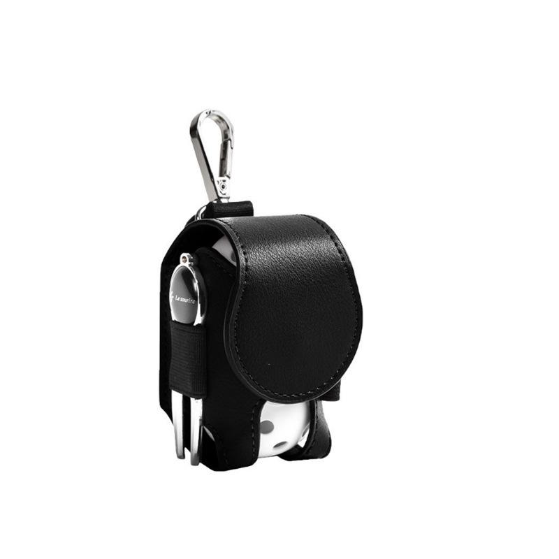 PU Golf Tee Holder Bag, Waist-Mounted Tee Set, Portable Tee Pouch with Laser Engraving, Waterproof & Durable