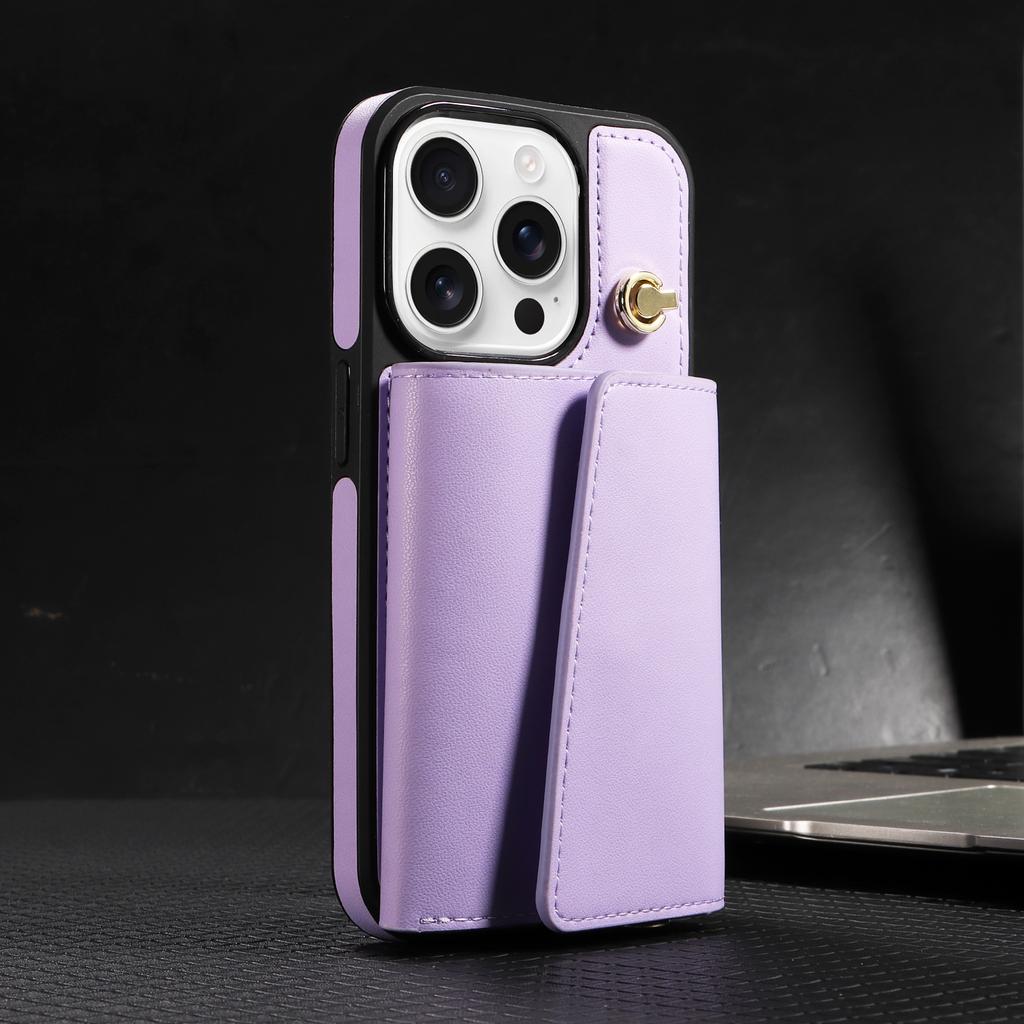 Кошелек Наплечный ремень Чехол для телефона Для iPhone 16 15 14 13 12 11 Pro Max Модный шнурок Кожаный чехол с отделениями для карт Для 16 15 14 Plus