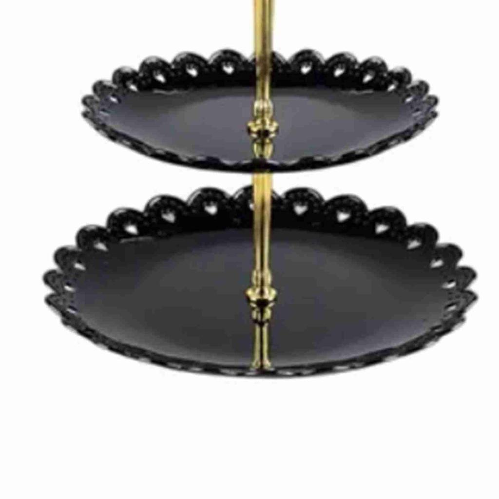 3-х уровневая подставка для десертного подноса, роскошная пластиковая фруктовая тарелка, стойка для торта для гостиной, свадьбы C