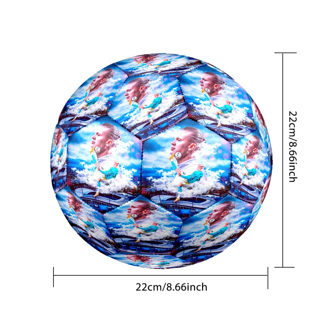 Manchester City Player Size 5 Soccer Football Machine Sewn Indoor/Outdoor Training and Matches Ideal for Soccer Enthusiasts