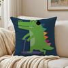 Creative Art Geometric animal pattern Cushion Cover Linen Pillowcase Soft  for Sofa Bed Home Room Decor