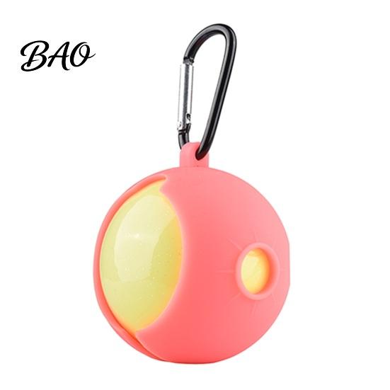 Golf Ball Travel Case Silicone Cover with Carabiner, Portable Standard Holder, Flexible Carrier Protective Sleeve, Accessories, Gift for Golfers