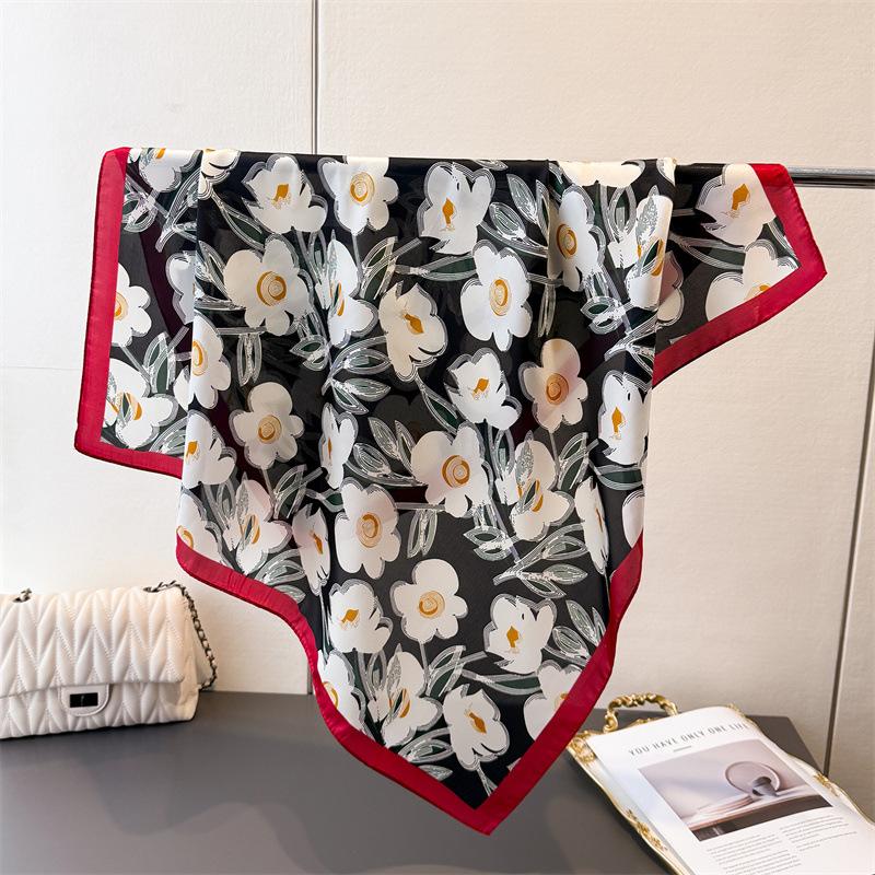 Designer 70*70cm Luxury Square Scarves Women's Silk Scarf Bandana Neckerchief Neckties Hairbands Foulard Shawl Fashion