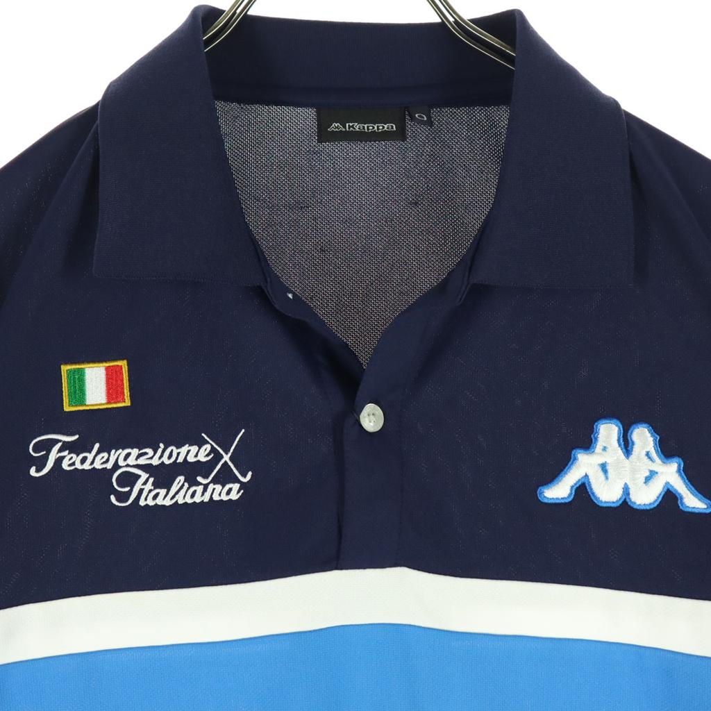 Kappa Мужское поло с коротким рукавом XL Синее Б/У