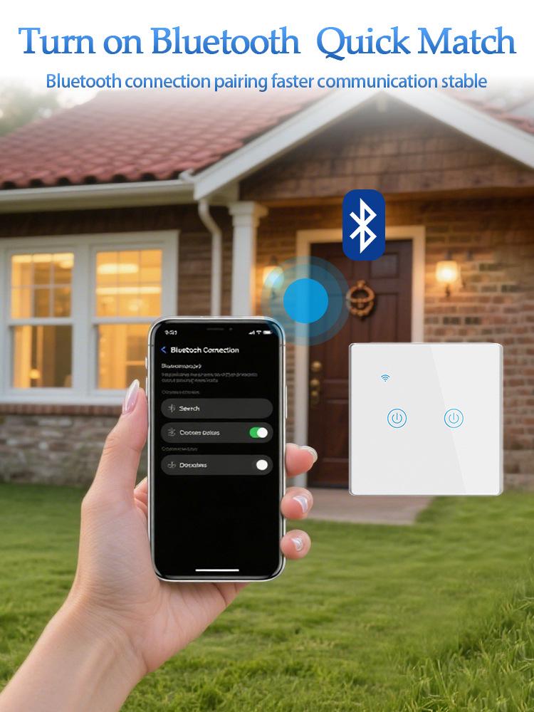 Умный WiFi сенсорный выключатель Graffiti EU с голосовым управлением Alexa
