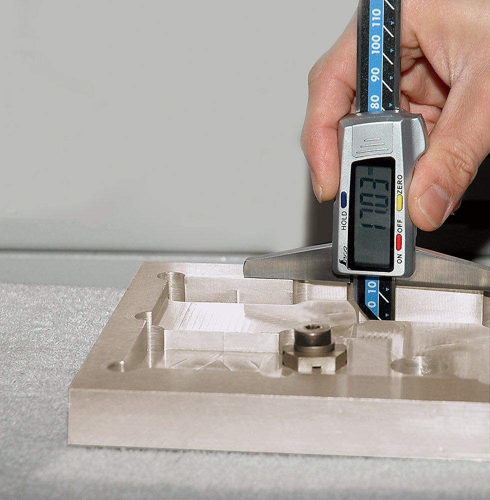 Shinwa Sokutei Digital Depth Gauge 200mm with Hold Function 19307