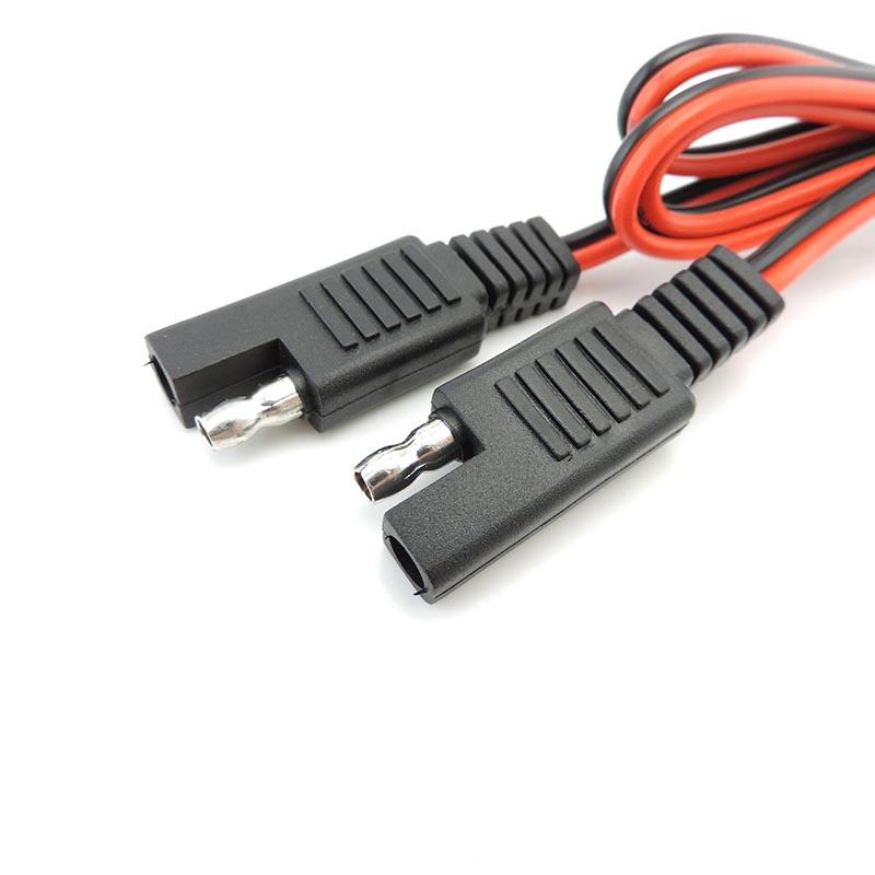 Удлинительный кабель питания SAE-SAE с пылезащитным чехлом 18awg 10A 12V-24V соединительный кабель быстроразъемный разъем для автомобиля автомобильный