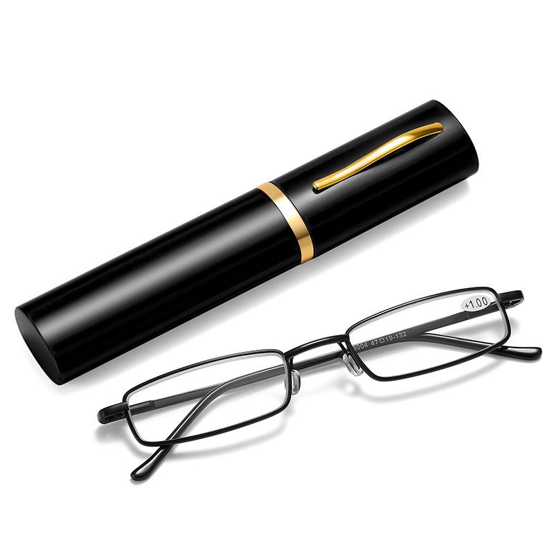 Mini Reading Glasses For Older Portable Small Pen Holder Light High-definition Suitable Reading L3I6